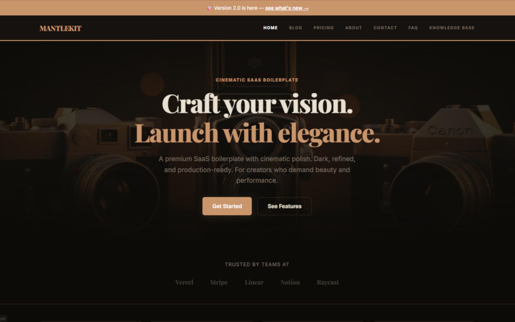 Cinematic theme preview