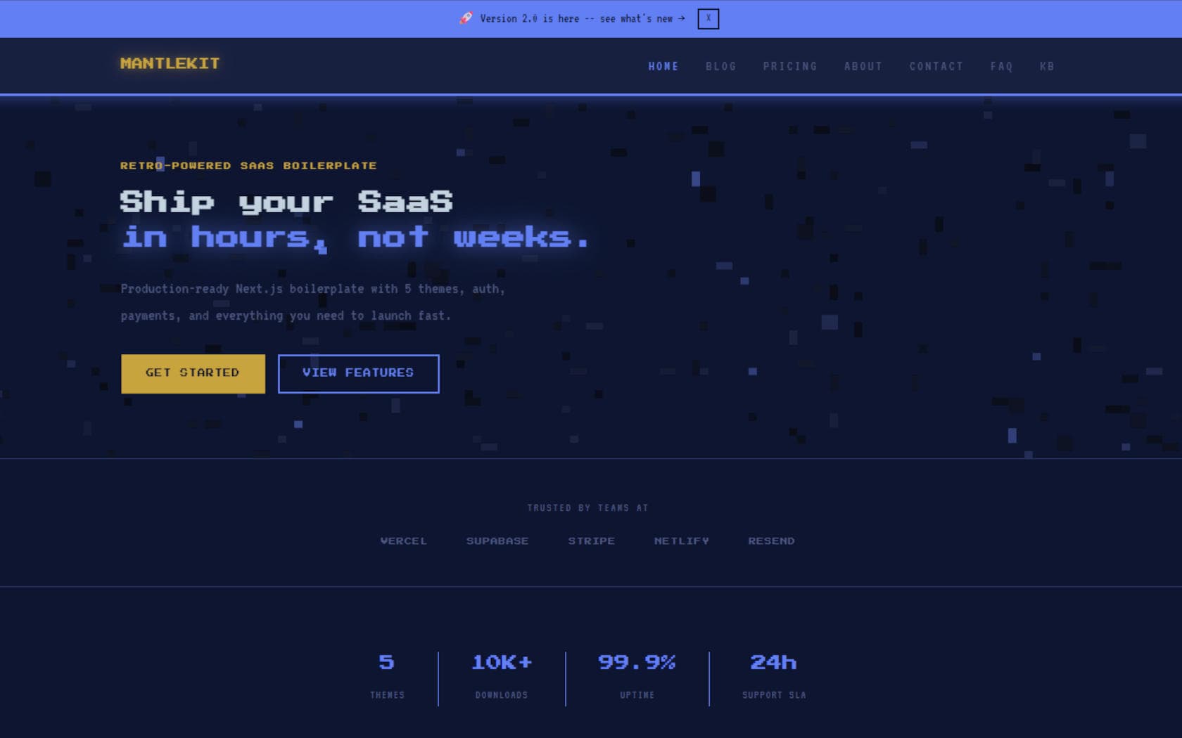 Arcade theme preview